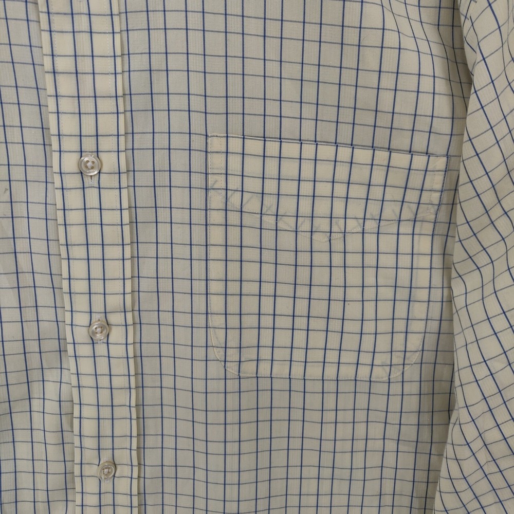 Vintage Polo Ralph Lauren Shirt Mens 17.5 Yellow Plaid Andrew Long Sleeve Button - Picture 5 of 14